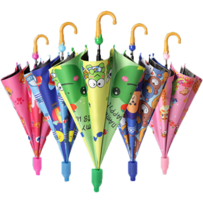 Picture of Kids Ice-Cream Umbrella With Anti-Drip Plastic Cover (Any Color and Design) -1 Pcs-(C-AP)-Full Look: 42