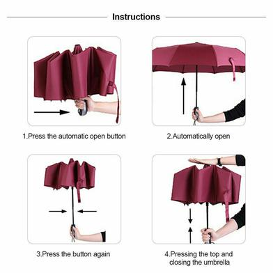 Picture of BMW Auto Open And Auto Close Umbrella 10 Ribs UV Block-(C-AP)-Full Look: 40