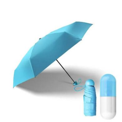 Picture of Moon Capsule Umbrella 6 Ribs (Any Colour From Pink, Purple, Sky, Blue, Green, Maroon)-(C-AP)-Full Look: 40