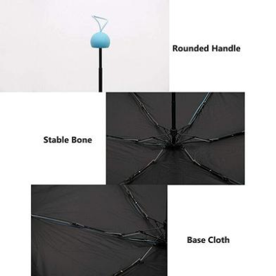 Picture of 7 inch Mini Folding Umbrella with Cute Capsule Case -Sky Blue-(C-AP)-Full Look: 40