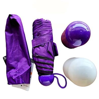 Picture of 7 inch Mini Folding Umbrella with Cute Capsule Case - Maroon-(C-AP)-Full Look: 40