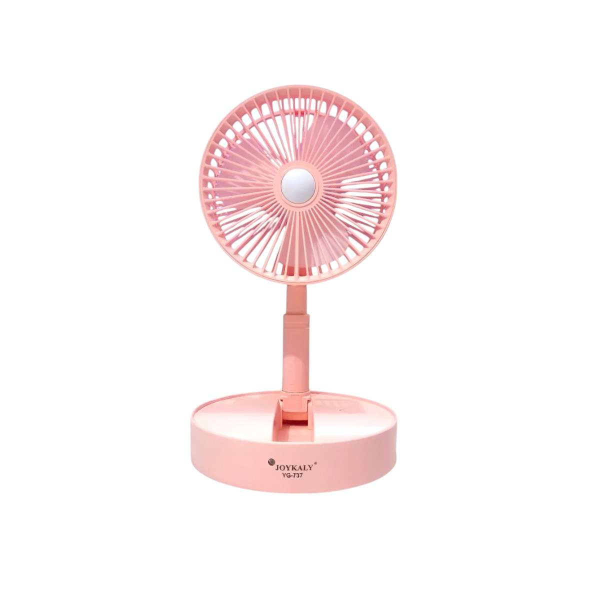 Picture of JOYKALY YG-737 Rechargeable 2400mAh Lithium Battery Strong Wind Low Noise Foldabl Table Fan With Light-KA