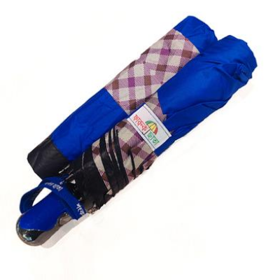 Picture of Auto Open 8 Ribs Check Cover (Any Colour From Maroon, Navy Blue, Blue, Green, Purple, Coffee) (F-805)-(C-AP)-Full Look: 40
