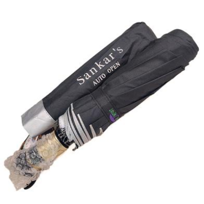 Picture of Sankar's Umbrella Auto Open 10 Ribs Black Colour (S-902)-(C-AP)-Full Look: 40