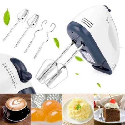 Picture of 7 Speed Dough Hand Mixer Egg Beater Food Blender Multifunctional Food Processor Ultra Power Electric Kitchen Mixer Baking equipment 260W-(000-CK)