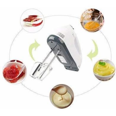 Picture of 7 Speed Dough Hand Mixer Egg Beater Food Blender Multifunctional Food Processor Ultra Power Electric Kitchen Mixer Baking equipment 260W-(000-CK)