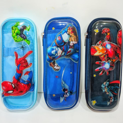 Picture of Multipurpose Double Compartment Pencil Pouch Zipper-(0012BS)