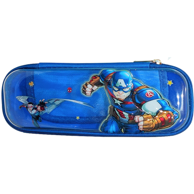 Picture of Multipurpose Double Compartment Pencil Pouch Zipper-(0012BS)