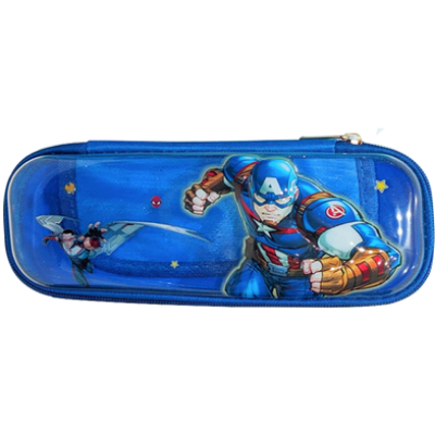 Picture of Multipurpose Double Compartment Pencil Pouch Zipper-(0012BS)