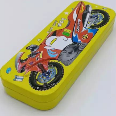 Picture of Metal Pencil Box For Kids Racing Bike Any Color-(0012BS)