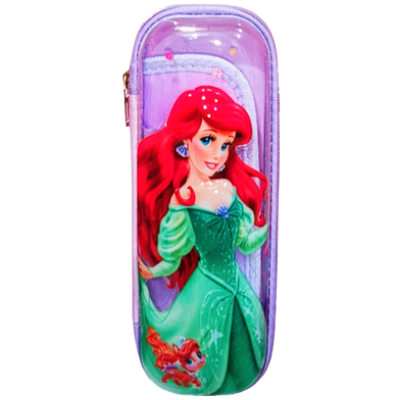 Picture of Princess Pencil Case with Compartments and Zip Any Color-(0012BS)