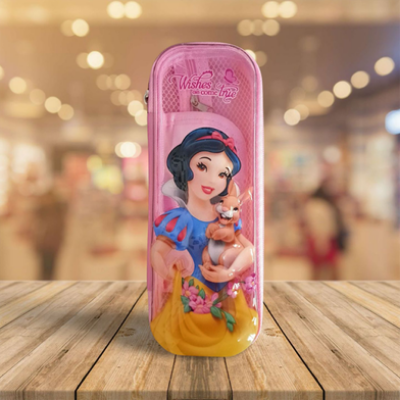 Picture of Princess Pencil Case with Compartments and Zip Any Color-(0012BS)