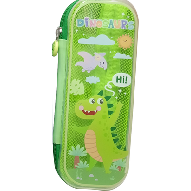 Picture of Cute Dino Print Zipper Pencil Bag-(0012BS)