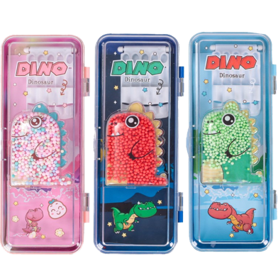 Picture of Dinosaur Theme 2 Layer Pencil Case with Thermo Balls-(0012BS)