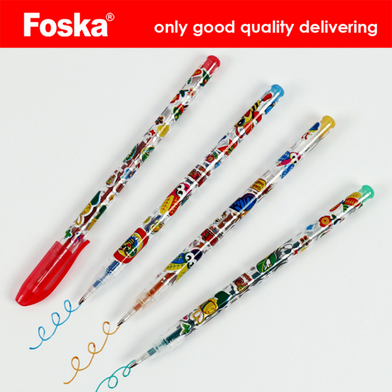 Picture of 6 Colour Glitter Pen Set-(0012BS)