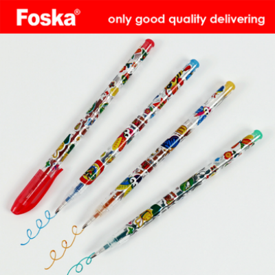 Picture of 6 Colour Glitter Pen Set-(0012BS)