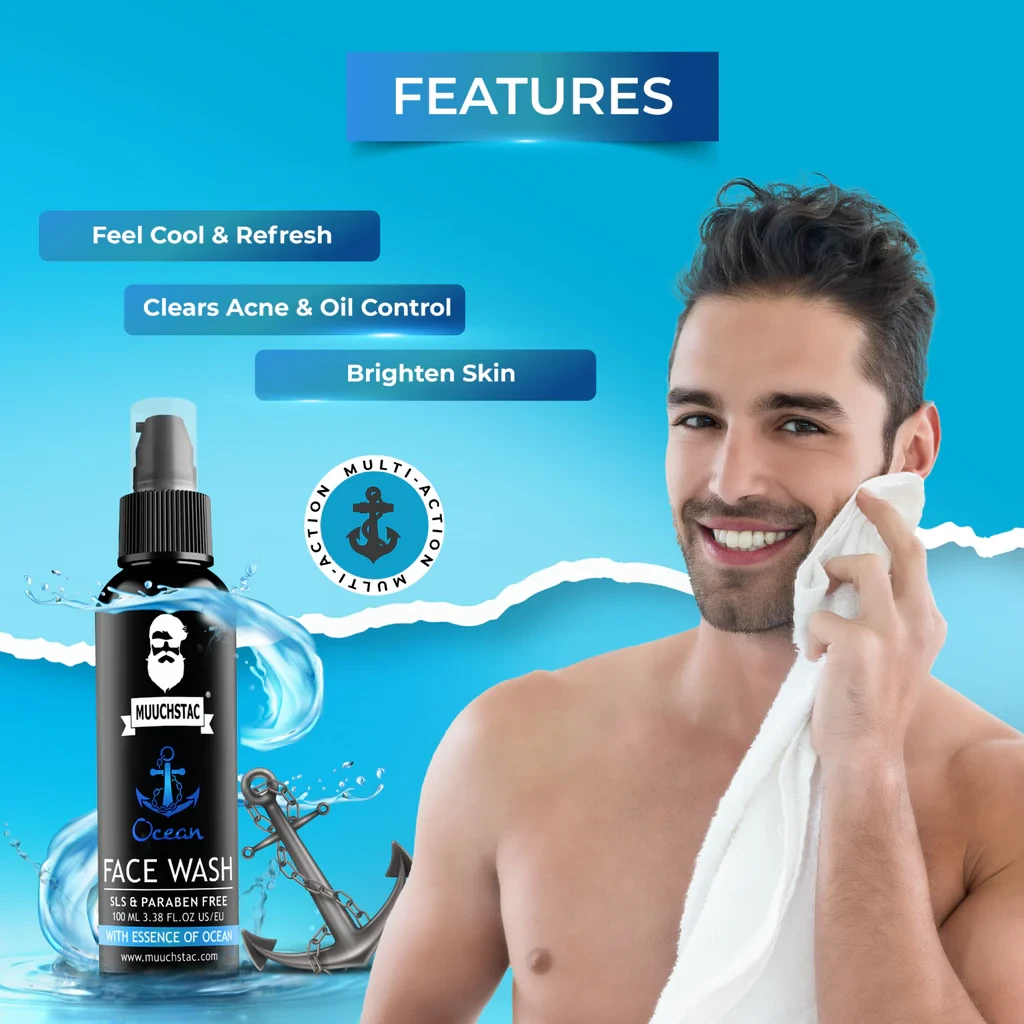 Picture of Muuchstac Ocean Face Wash For Men (Combo 2pcs) - 100ml