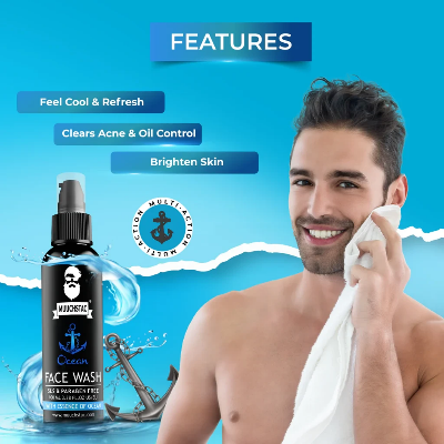 Picture of Muuchstac Ocean Face Wash For Men (Combo 2pcs) - 100ml