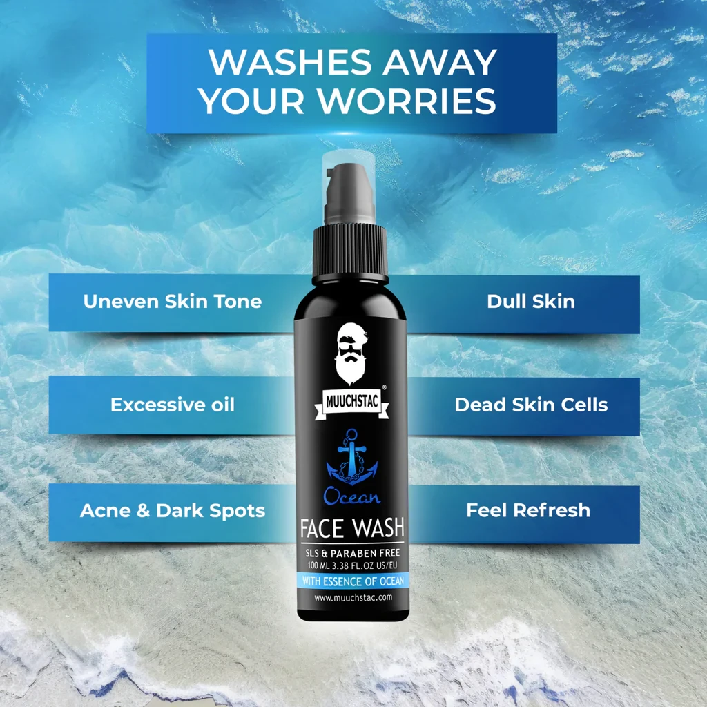 Picture of Muuchstac Ocean Face Wash For Men (Combo 2pcs) - 100ml
