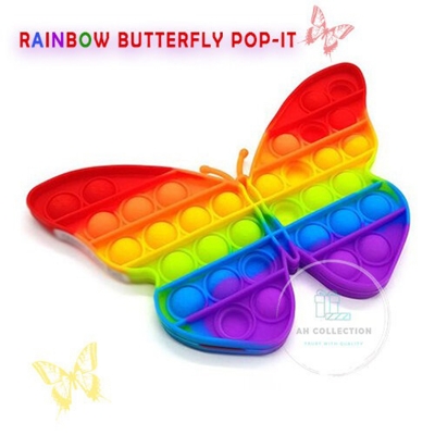 Picture of Rainbow Butterfly Pop-It Toy - Multicolor
