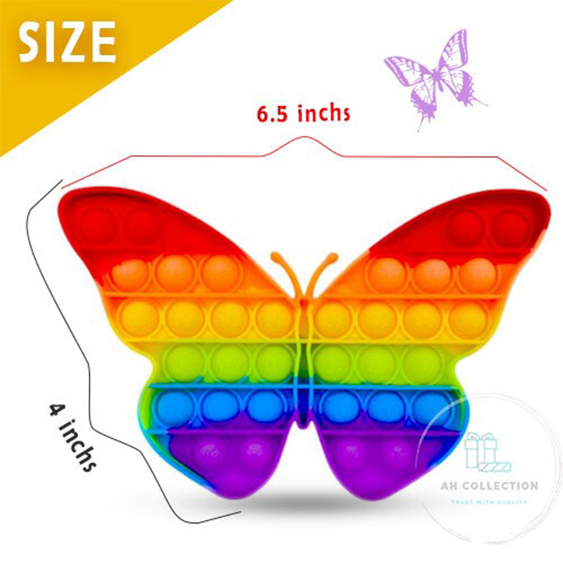 Picture of Rainbow Butterfly Pop-It Toy - Multicolor