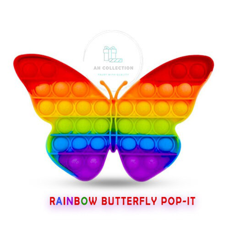 Picture of Rainbow Butterfly Pop-It Toy - Multicolor