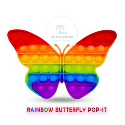Picture of Rainbow Butterfly Pop-It Toy - Multicolor