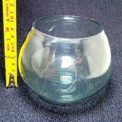 Picture of 4 Inch Transparent Bangladeshi Fish Bowl - White (250gm)