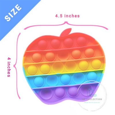 Picture of Apple Shape Pop-It Toy - Multicolor