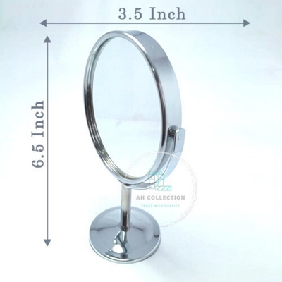 Picture of Metal Stand Portable Mirror for women - Silver