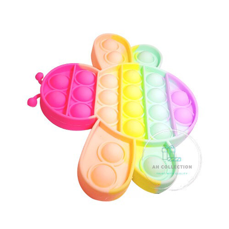 Picture of Love Bee Silicone Push Pop-It Fidget Toy - Multicolor