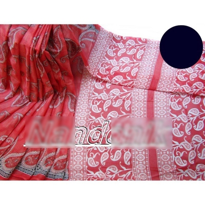 Picture of Printed Cotton Saree Multicolor