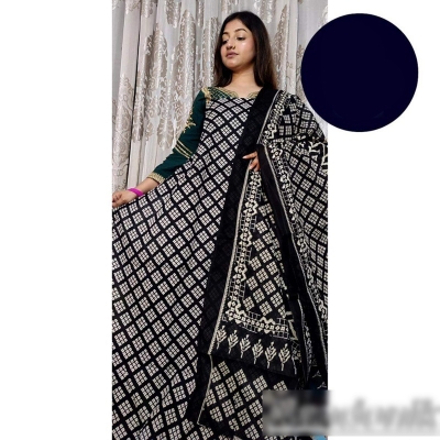 Picture of Exclusive Printed Joypuri Patel Cotton Unstitched Three Piece Multicolor