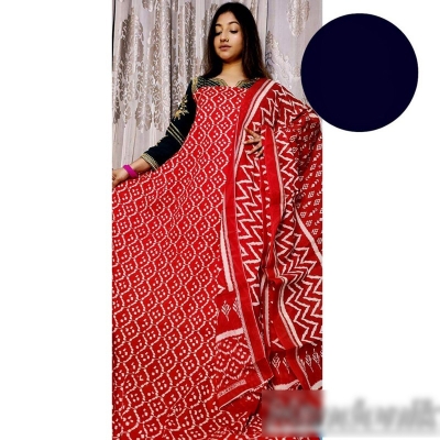 Picture of Exclusive Printed Joypuri Patel Cotton Unstitched Three Piece Multicolor