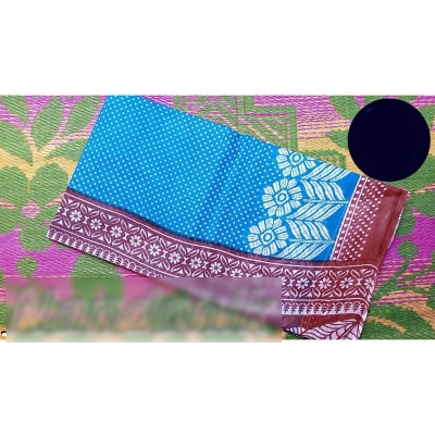 Picture of Printed Cotton Saree Multicolor