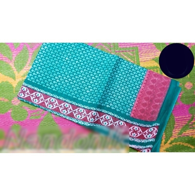 Picture of Printed Cotton Saree - Sari Multicolor