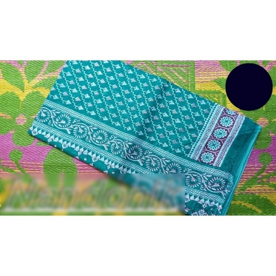 Picture of Printed Cotton Saree Multicolor