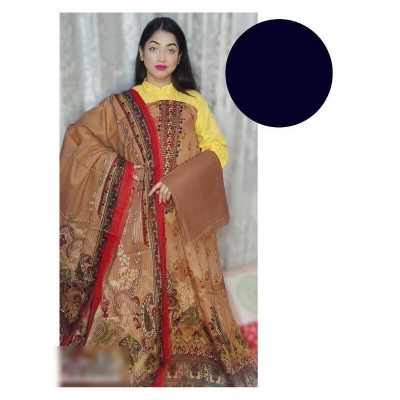 Picture of Printed Joypuri Cotton Unstitched Three Piece Multicolor