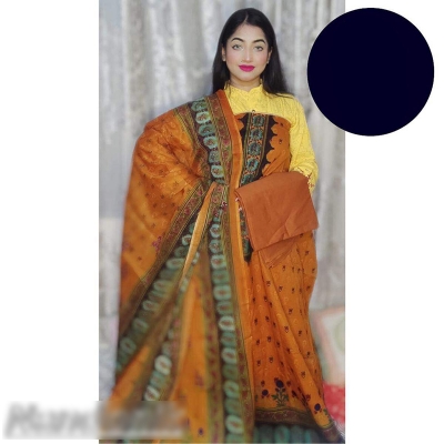 Picture of Printed Joypuri Cotton Unstitched Three Piece Multicolor,Un-stitched