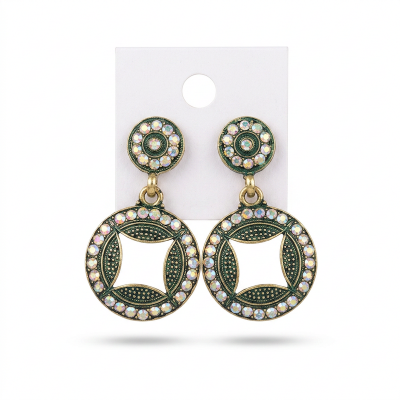 Picture of Small Drop Fashion Earring For Women Multicolor,36 MM
