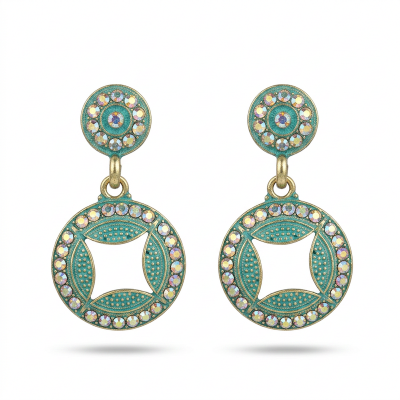 Picture of Small Drop Fashion Earring For Women Multicolor,36 MM