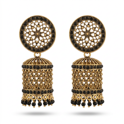 Picture of Fashionable Jhumka Earring For Women Multicolor,70 MM