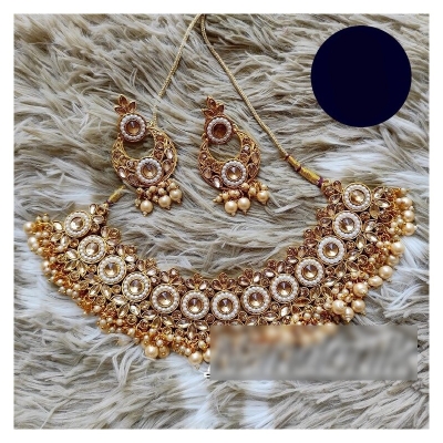 Picture of Fashionable Trendy  Gajra Stone Jewelry  Set For Women Multicolor