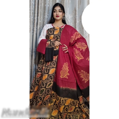 Picture of Exclusive  Moom Batik Unstitch Four Piece 