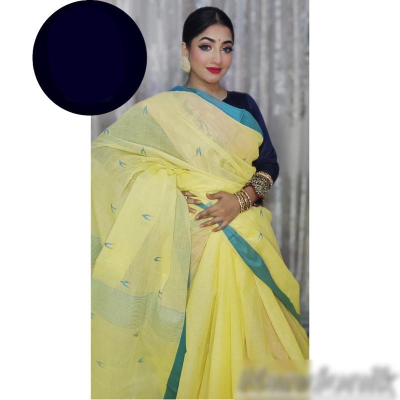 Picture of Exclusive Cotton Handloom Jute Projapoti Saree 