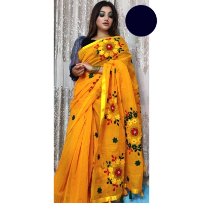 Picture of Half silk Saree Multicolor