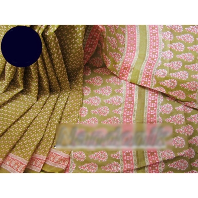 Picture of Printed Cotton Saree Multicolor