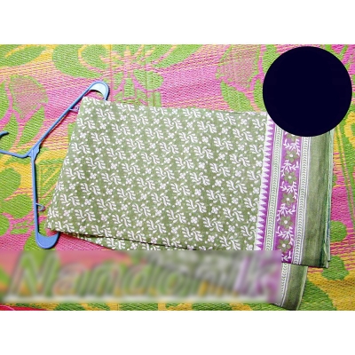 Picture of Printed Cotton Saree Multicolor