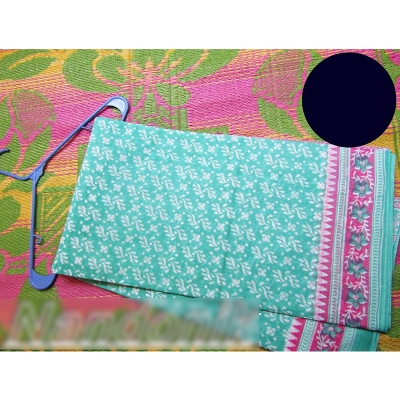 Picture of Printed Cotton Saree Multicolor