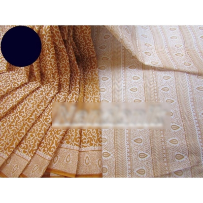 Picture of Printed Cotton Saree Multicolor